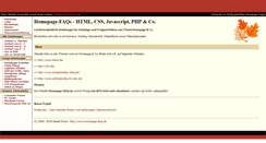 Desktop Screenshot of homepage-faqs.de