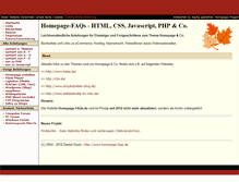 Tablet Screenshot of homepage-faqs.de